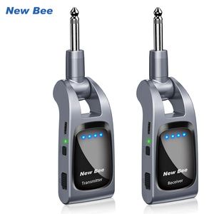 Système de <span class=keywords><strong>guitare</strong></span> basse sans fil avec logo personnalisé, couleur noir canon de fusil, batterie rechargeable, système de <span class=keywords><strong>guitare</strong></span> sans fil professionnel - Product Image 1