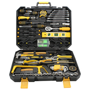 Juego de Herramientas <span class=keywords><strong>Rhett</strong></span> Hardware de Acero al Carbono de 168 Piezas, Caja de Herramientas Combinada para Reparación y Mantenimiento de Autos y Hogar, Llave de Tubo Multifunción - Product Image 1