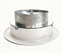 Vanne de régulation manuelle en alliage d'aluminium à design moderne, en forme d'éventail, pour le contrôle du volume d'air de la climatisation, commande de registre d'air, sortie d'air