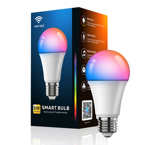 หลอดไฟอัจฉริยะ <span class=keywords><strong>Wiscon</strong></span> 10W พร้อม Wifi, Bluetooth, ขั้ว E26, พอร์ต USB, หลอดไฟแบบชาร์จได้, ลำโพงไร้สายสำหรับภายนอกอาคาร, หลอดไฟ LED RGB - Product Image 1