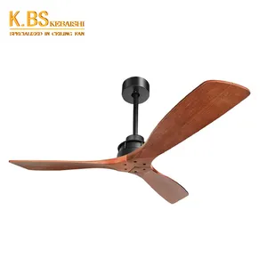 Household Decoration 60 Inch Dc Motor Wooden Indoor App Control Modern Ceiling Fan With Remote Control