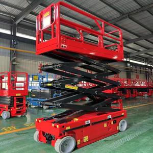 Truk <span class=keywords><strong>Lift</strong></span> Gunting Hidrolik Listrik Mobile, <span class=keywords><strong>Platform</strong></span> Kerja Udara Berpenggerak Sendiri Penuh, Tinggi 12m, Kapasitas 110kg - Product Image 5