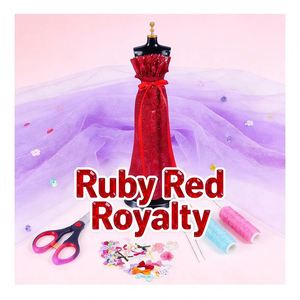 Kit d'activités créatives pour enfants : Modèles de mannequins en plastique pour la conception de vêtements, échantillons de tissus, ciseaux de mesure – Cadeau idéal - Product Image 6