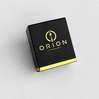 Boîte personnalisée de luxe en vinyle noir avec estampage à chaud or, finition brillante UV, hologramme en relief, boîte cadeau pour crème pour le visage, matériaux recyclés