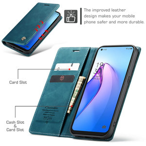 CaseMe carcasa para OPPO <span class=keywords><strong>Reno</strong></span> 8 5G cartera caso teléfono móvil caso Multi colores aduana magnético teléfono caso para <span class=keywords><strong>Reno</strong></span> 8 - Product Image 2
