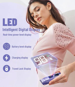 Depiladora Eléctrica Recargable para <span class=keywords><strong>Mujer</strong></span>, Resistente al Agua IPX7, con Pantalla LED, Modelo H2, para Vello Púbico, Facial y Corporal - Product Image 3