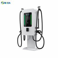 Chargeur mural double pistolet pour véhicules électriques DC 30KW 60KW 80KW CHAdeMO CCS1 CCS2 GB T AC380V pour parking