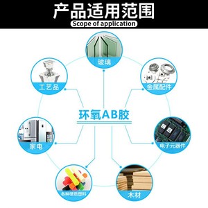 30-minute epoxy resin AB <b>glue</b>, <b>strong</b> adhesive, transparent epoxy resin for bonding metals, plastics, iron, and ceramics. - Product Image 3
