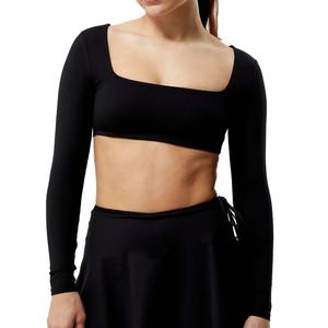 Fabricant et grossiste, prix bas, haut de sport de yoga, manches longues, grande taille, haut de yoga de course à pied pour femmes - Product Image 1