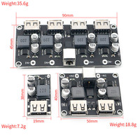 Convertisseur DC-DC Buck USB QC3.0 QC2.0, module de charge, réduction de tension, 6-32V 9V 12V 24V vers chargeur rapide, circuit imprimé 3V 5V 12V