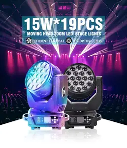 360W 15W Straal Podiumlamp Roterende Ktv Nachtclub Moving Head Disco Light 19 Bee Eyes Led Moving Head Wash