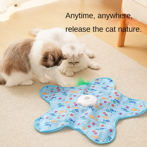 Bâton de jeu interactif pour chat, balle électrique anti-ennui, design de dessin animé, écologique, fabriqué par OEM - Product Image 4