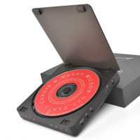 Lecteur CD portable ultra-fin personnalisé en usine avec USB, MP3, WMA, double prise casque, chargement USB, écran LED pour étudiants, études et voyages