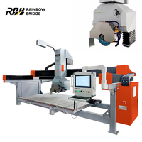 Cortadora de Piedra CNC de 5 Ejes HQ-3220DS con Certificación CE, Cámara Automática, Potencia de 29KW, 1 Año de Garantía para Fabricación de Encimeras