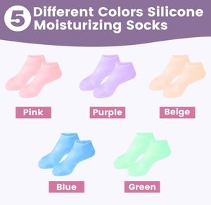 Chaussettes hydratantes en silicone pour le soin des peaux rugueuses et la réparation, avec support de cheville – Offre Spéciale - Product Image 6