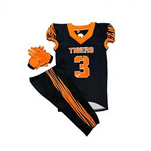 Maillot de football américain personnalisé en gros – Maillot de sport court pour homme en coton/polyester respirant imprimé par sublimation - Product Image 1