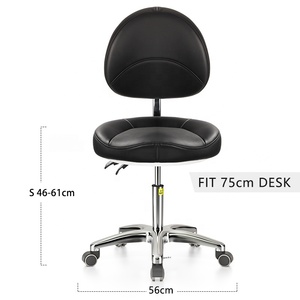 Chaise en cuir moderne réglable pour entrepôt scolaire utilisation extérieure selle rotation ascenseur bascule inclinable laboratoire dentaire meubles cliniques - Product Image 3