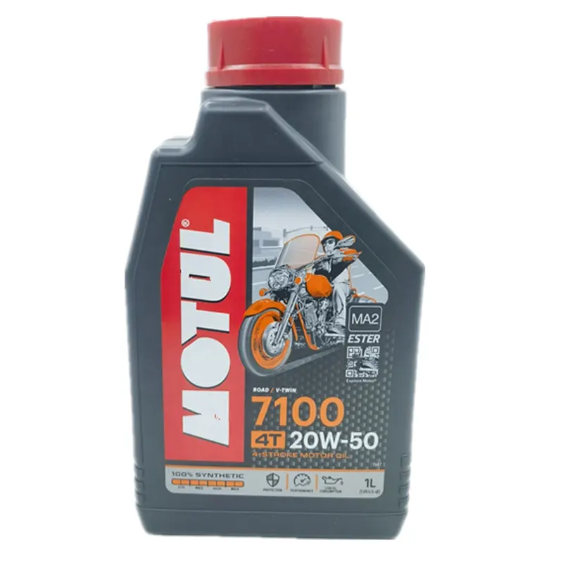 Fully Synthetic 4T20W-50 Motorcycle Engine Oil 7100 Liquid Automotive Lubricant with SAE Certification Grease Base