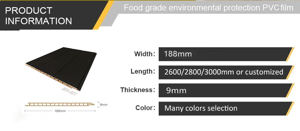 Film Cladding Multi Colored Wood Grain PVC Film Cladding for Interior Decor