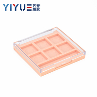 YIYUE Palette d'ombres à paupières vides Palette de contour de maquillage en plastique Boîtes d'ombres à paupières Blush Emballage avec fente pour brosse