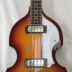 جيتار باس كهربائي BBT هوفنر بأربعة أوتار، جسم من خشب الماهوجني، عنق من خشب القيقب، لاقطات HH، 22 فرت، ظهر وجوانب من خشب الورد، لون صن بيرست، شحن سريع - Product Image 3