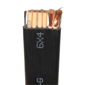 Điện áp thấp hình dạng phẳng Cần Cẩu Điều khiển từ xa Cáp Reel cao su cách điện cáp đồng linh hoạt độ bền kéo kháng cáp điện - Product Image 2