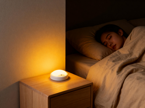 Hiện đại ABS <span class=keywords><strong>Led</strong></span> kích thước trung bình 9.5cm Vòng Puck ánh sáng-Pin hoạt động không dây ánh sáng trắng cho bán lẻ hiển thị đồ nội thất kệ sách - Product Image 4