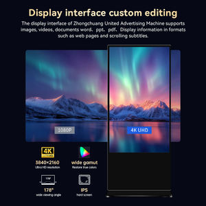 Équipement publicitaire sur pied, écran plein 4K de 75 pouces, sans fonction tactile, HDR 4K, contrôle cloud, grand écran pour centre de conférences - Product Image 4