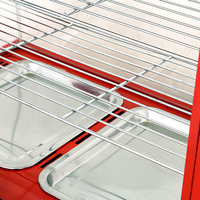 Chauffe-plats portable pour restauration rapide, chauffe-plats en acier inoxydable