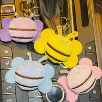 Porte-clés en peluche abeille très vendu, animal en peluche de haute qualité, pendentif en peluche, porte-clés pendentif