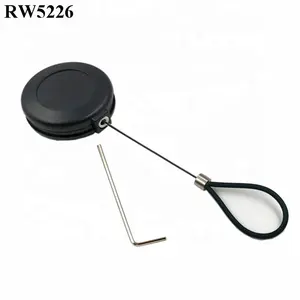 RUIWOR RW5226 Runde Versenkbare Stahl Kabel Seil Retractor Plus Einstellbare Edelstahl Draht Schleife Beschichtet Silikon Schlauch