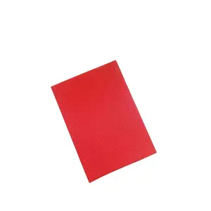 Hot koop Rode Kleur Gegolfd Papier A4 Golfkarton