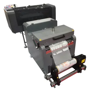 A3 DTF-Drucker PET-Film-Weiß tinten drucker Thermo transfer drucker mit XP600-Druckkopf und Pulver maschine