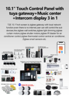 Sistema Zigbee para Hogar Inteligente con Control por Voz Alexa, Pantalla Táctil de 10.1 Pulgadas con Función de Interruptor de Encendido