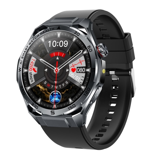 Smartwatch ET474 Comprehensive Health Monitor ECG Blood Oxygen Sleep Tracking AI Voice BT Call AMOLED Smart Watch for 2026