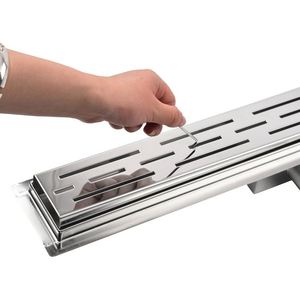 Accesorios Modernos para Baño de Hotel, Rejilla de Drenaje <span class=keywords><strong>Horizontal</strong></span> de Alto Flujo para Ducha, Acero Inoxidable 304/316 - Product Image 1