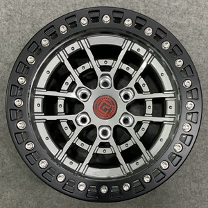 Roues de voiture de 17/18 pouces jantes en alliage noir argent OEM design de couleur personnalisée matériau chromé avec plaque anti-perte - Product Image 5