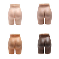 Nouveau 100% Silicone culotte taille haute gros cul Silicone faux grande taille artificiel élastique rembourré pantalon pour l'amélioration de la hanche