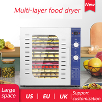 304 acier inoxydable fast-food séchoir déshydrateur de viande nouveauté déshydrateur fruits et légumes industriel Fruits secs Machine