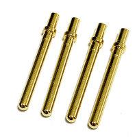 Terminal Pin Insert Kuningan Kustom Pabrik untuk Pria dan Wanita, Berlapis Emas, Konduktivitas Tinggi, Adaptor Penerbangan, Konektor Presisi Tinggi PCB