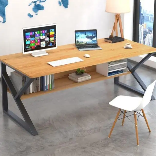 Airplabe-escritorio para oficina, escritorio de madera para 2 personas, para tienda, acuario móvil de seguridad, 4 cajones
