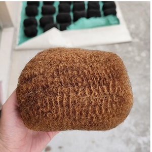 Extensiones de rizos rizados de cabello <span class=keywords><strong>Remy</strong></span> brasileño <span class=keywords><strong>Afro</strong></span> <span class=keywords><strong>Kinky</strong></span> Dreadlocks Loc Repair 1 pieza MOQ para Locs teñidos - Product Image 1