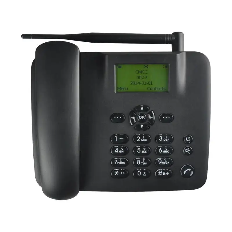 CDMA Téléphones Lte Téléphone fixe sans fil de bureau 2G 3G 4G GSM sans fil avec carte SIM simple ou double