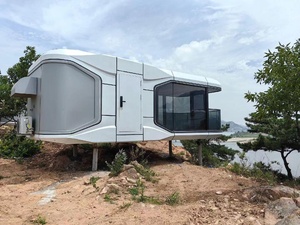 Nhà Máy Trực Tiếp Sang Trọng 40ft Thép Và Không Gian Bằng Gỗ Nhà Viên Nang Đúc Sẵn Với IOS Điều Khiển Hệ Thống Khung Nhà - Product Image 5