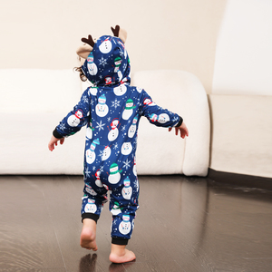 Family Christmas Matching Pajamas Merry Long Sleeve Winter <strong>One</strong> Piece Sleepwear Parent-child Pjs Set - Product Image 4