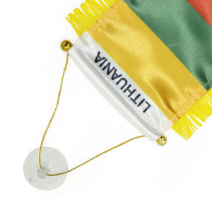 定制标志立陶宛三角旗，用于汽车后视镜和家居装饰的展示附件 - Product Image 4