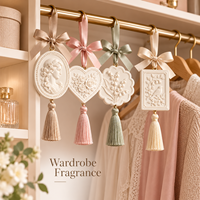 Diffuseur en céramique parfumé de luxe, sachet suspendu en pierre, coffret cadeau, logo personnalisé, écologique, désodorisant de placard, pendentif