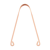 Nettoyant de langue en forme de U personnalisé en gros, grattoir de qualité supérieure, outil de soin buccal, nettoyant de langue en cuivre