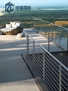 Zhongchen Waterproof Black Aluzinc <strong>Steel</strong> Anti-Slip Balcony <strong>Stair</strong> Handrail System Modern Durable Safety <strong>Railing</strong> <strong>Design</strong> - Product Image 3