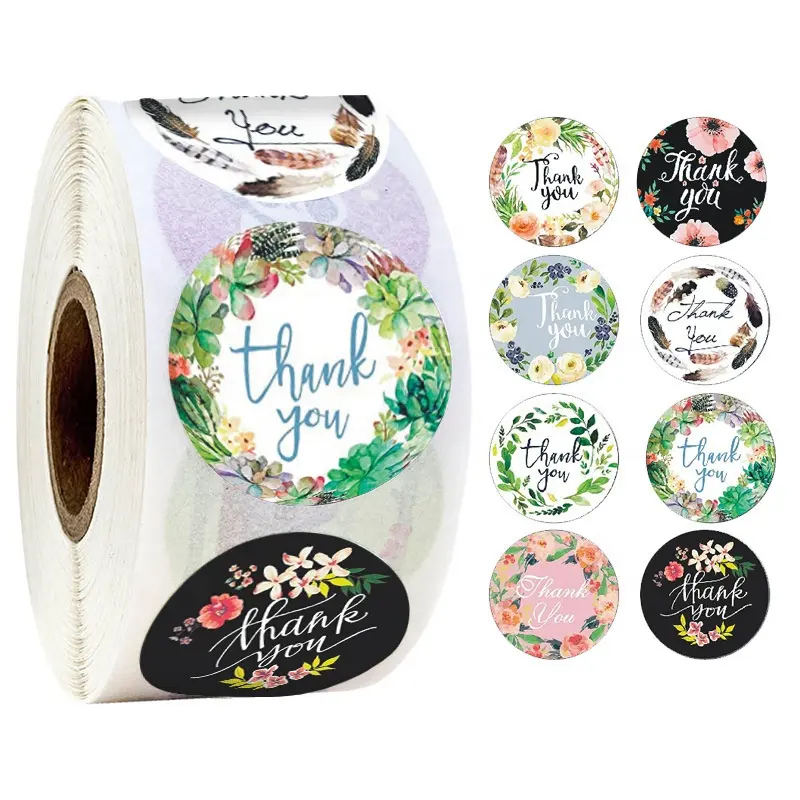 Lễ Tạ Ơn Hộp Quà Tặng/Phong Bì Trang Trí Kraft Sticker Nhãn Bánh Baking Seal Tự Dính